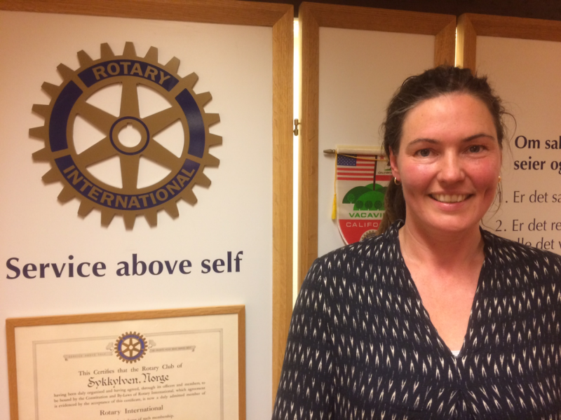Rotarymøte 29.08: Vibeke Evensen frå pilotbedrifta Lotics.