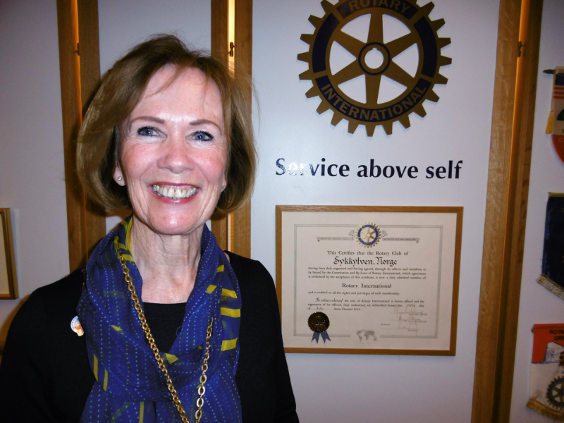 Presidenten sin time.