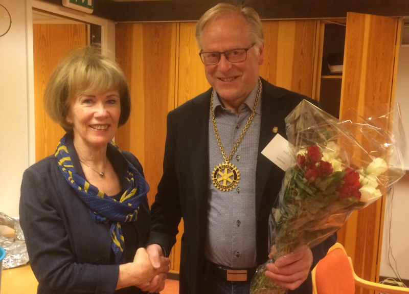 Presidentskifte i Sykkylven Rotaryklubb 26.06.2019