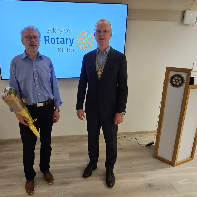 Presidentskifte i Sykkylven Rotaryklubb